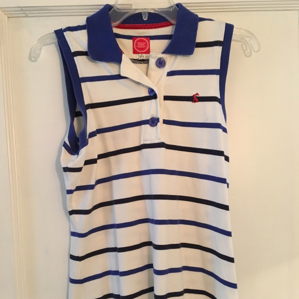 Joules Sleeveless Collared Shirt with Buttons